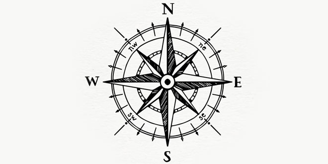 Cardinal and intermediate directions