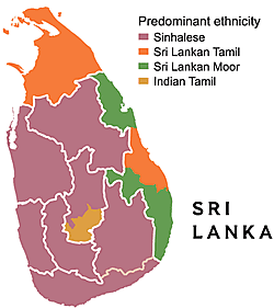 Ethnic composition of Sri Lanka