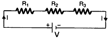 Consider three resistors