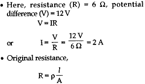 Piece of wire of resistance