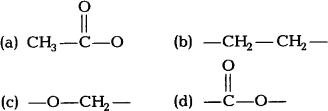 Which structure do the ester compounds in the table have in common?