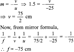 In concave shaving mirror, virtual erect and large size image, behind the mirror is obtained