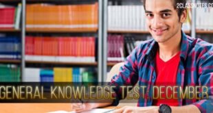 General Knowledge Test December