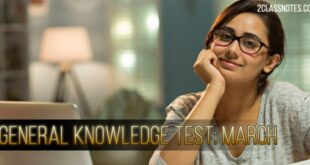 General Knowledge Test March: Multiple Choice Questions for NDA