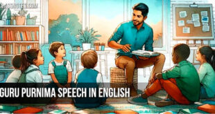 Guru Purnima Speech in English for Students & Children